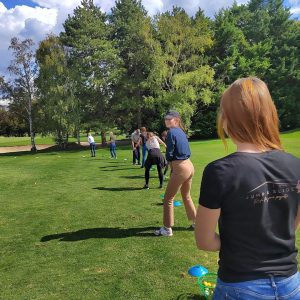 Jump & slide vous propose une sortie au restaurant et une initiation au golf du Verger de St Symphorien d'Ozon.